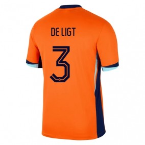 Nederlandene De Ligt 3 EM Hjemmebanetrøje 2024